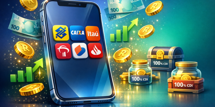 5 bancões com apps que rendem mais que a poupança