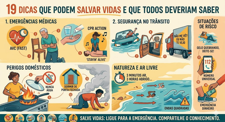 19 dicas essenciais de sobrevivência