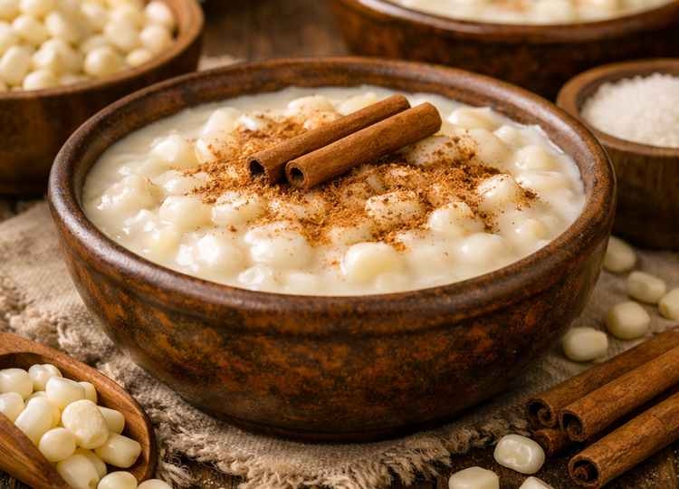 o doce tradicional brasileiro servido em tigelas rústicas, com textura cremosa e toque de canela — transmitindo aconchego e sabor caseiro.