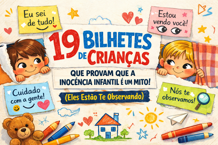 19 Bilhetes de Crianças que Provam que a Inocência Infantil é um Mito (Eles Estão Te Observando)