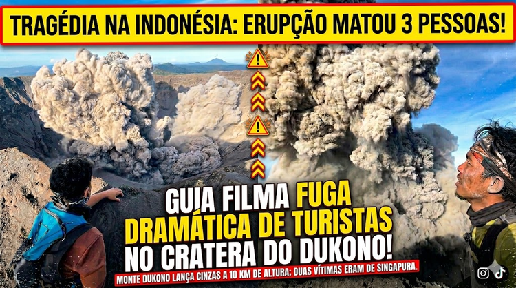 Guia filmou a fuga de turistas na ilha de Halmahera